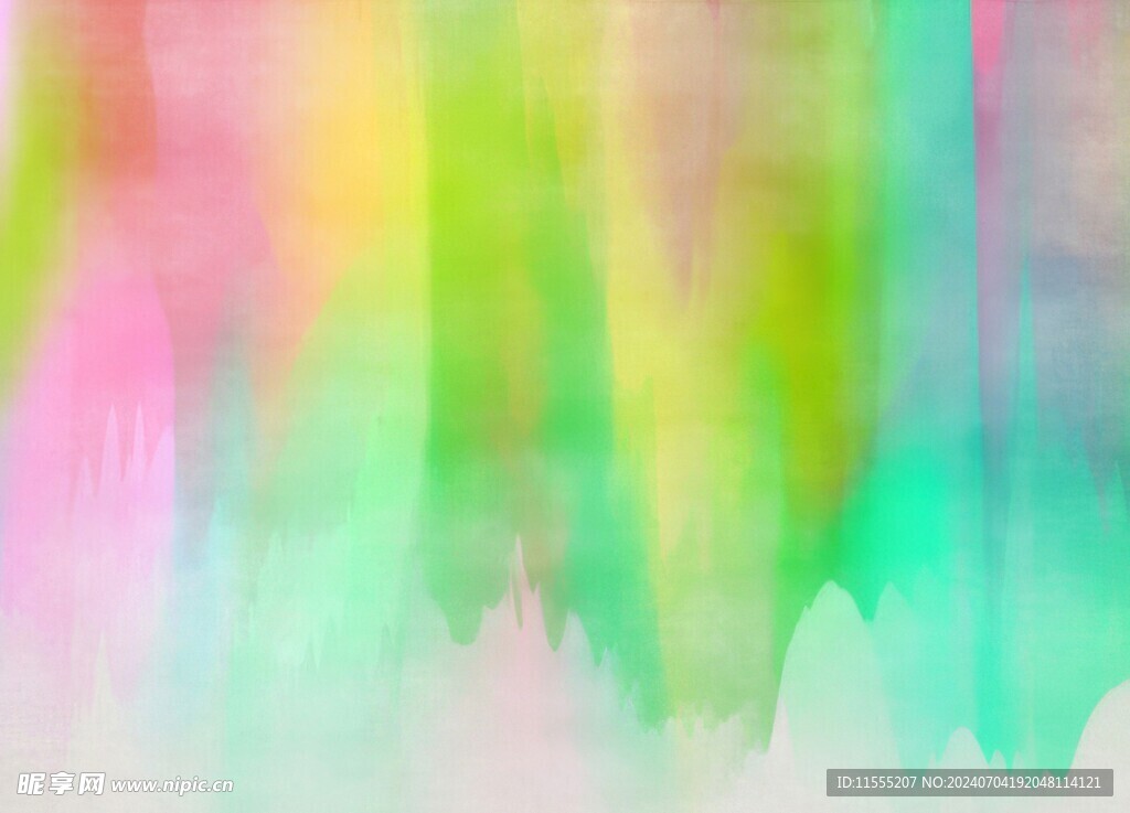 创意水彩抽象艺术画水彩晕染