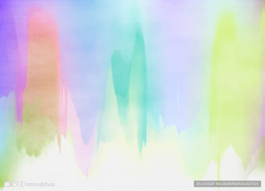 创意水彩抽象艺术画水彩晕染
