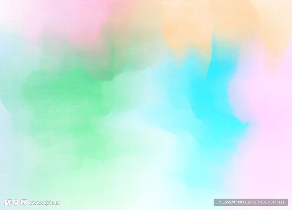 创意水彩抽象艺术画水彩晕染
