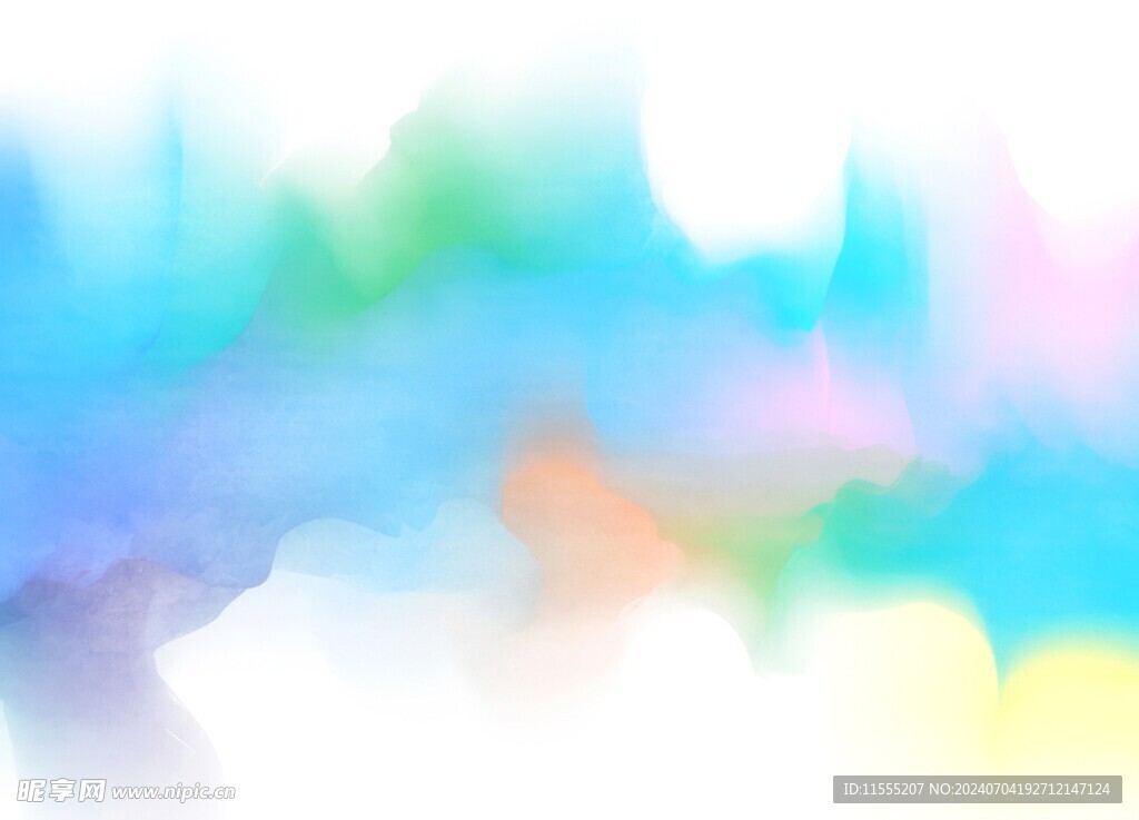 创意水彩抽象艺术画水彩晕染