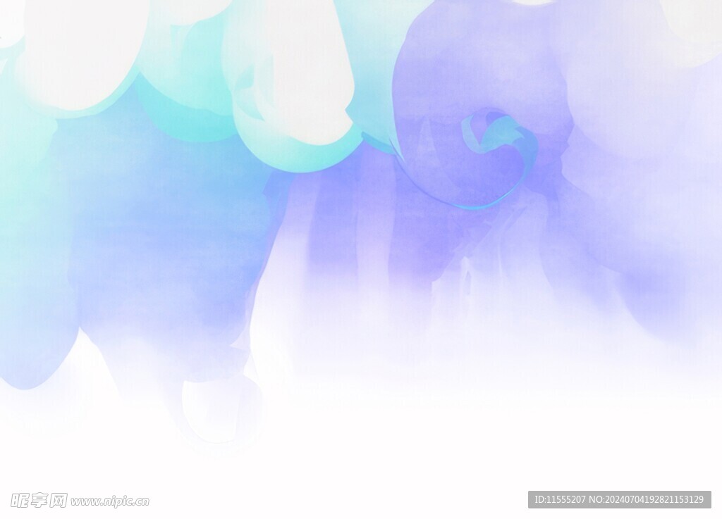 创意水彩抽象艺术画水彩晕染