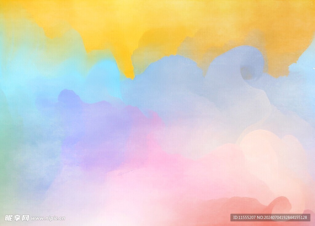 创意水彩抽象艺术画水彩晕染