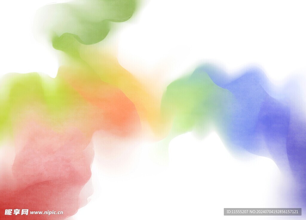 创意水彩抽象艺术画水彩晕染