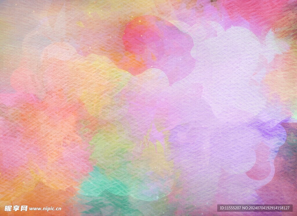 创意水彩抽象艺术画水彩晕染