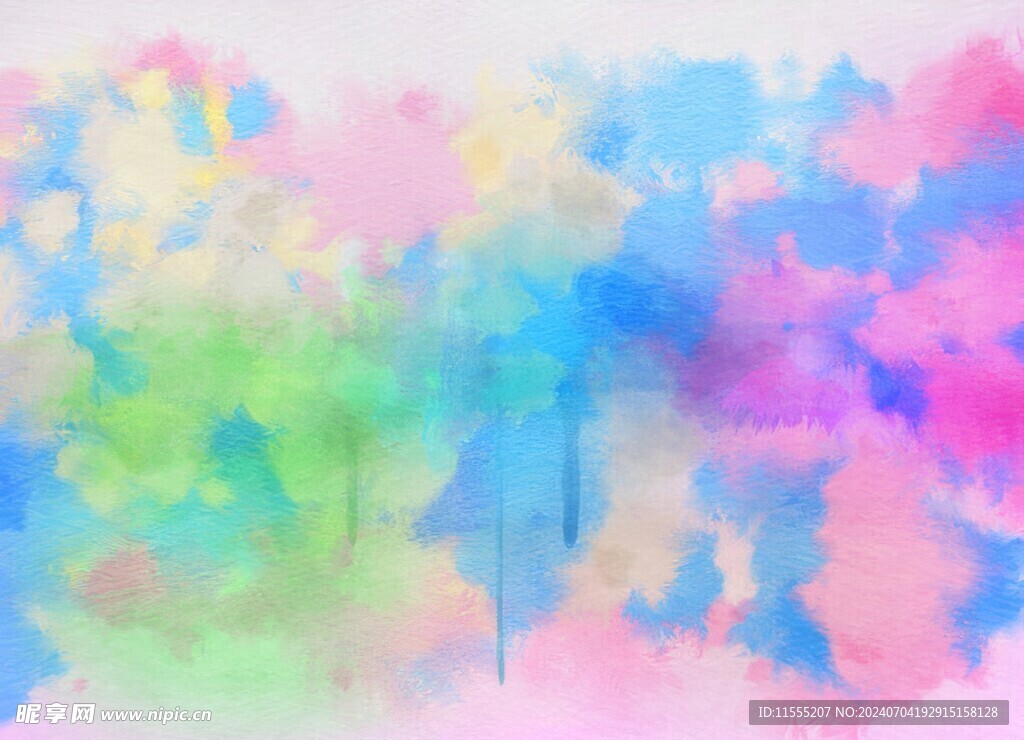 创意水彩抽象艺术画水彩晕染