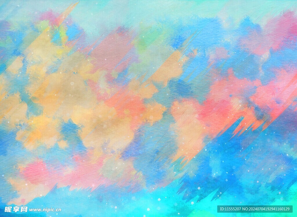 创意水彩抽象艺术画水彩晕染
