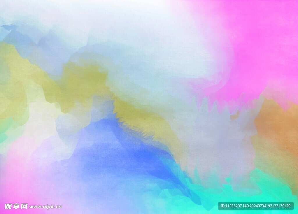 创意水彩抽象艺术画水彩晕染