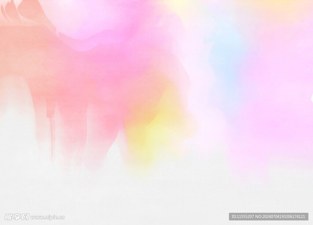 创意水彩抽象艺术画水彩晕染