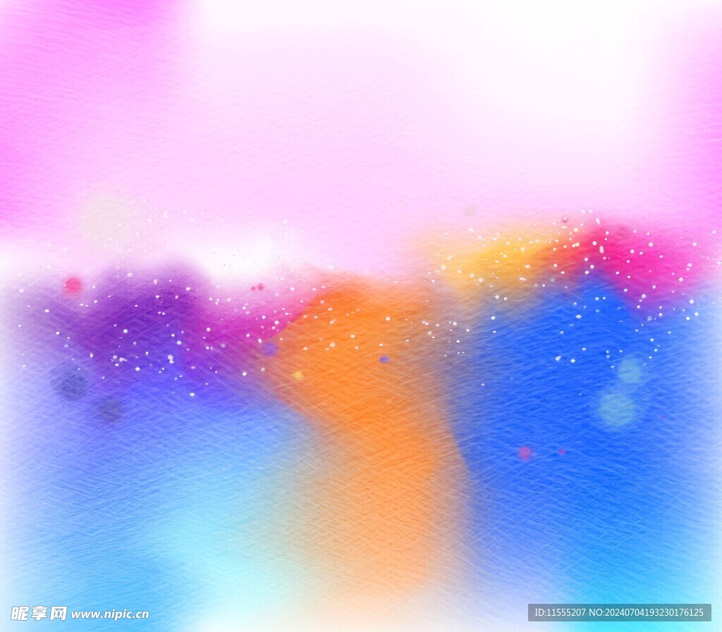 创意水彩抽象艺术画水彩晕染