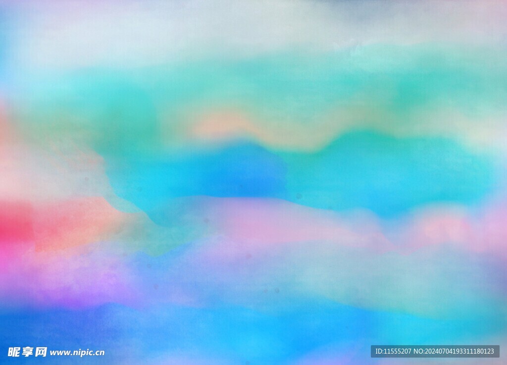 创意水彩抽象艺术画水彩晕染