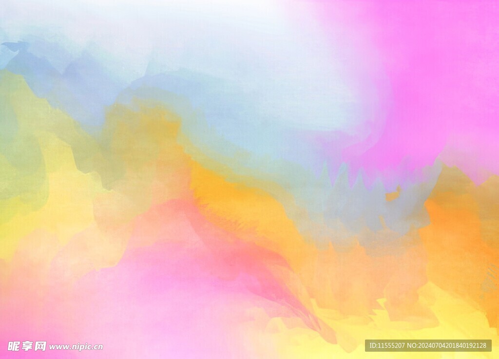 创意水彩抽象艺术画水彩晕染