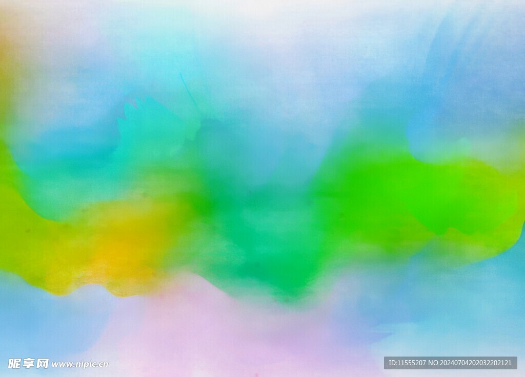 创意水彩抽象艺术画水彩晕染