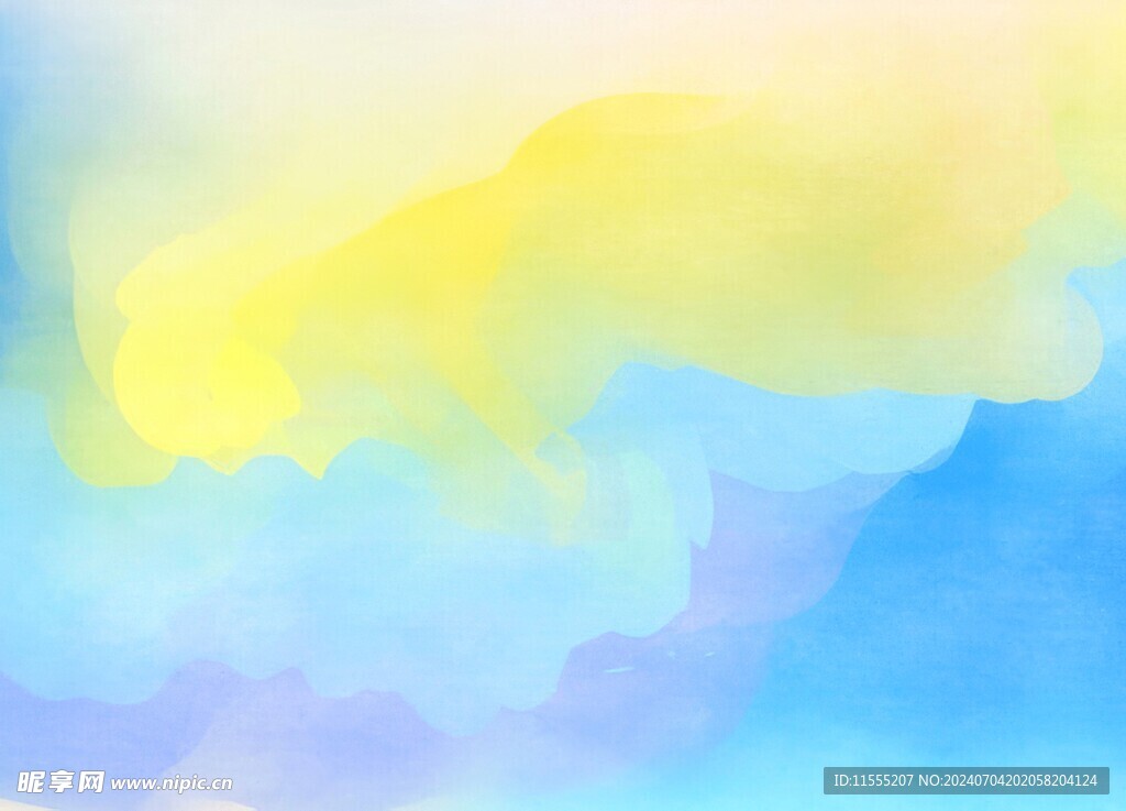 创意水彩抽象艺术画水彩晕染