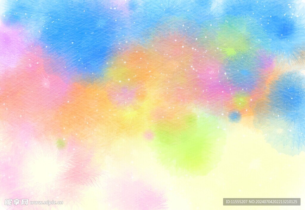 创意水彩抽象艺术画水彩晕染