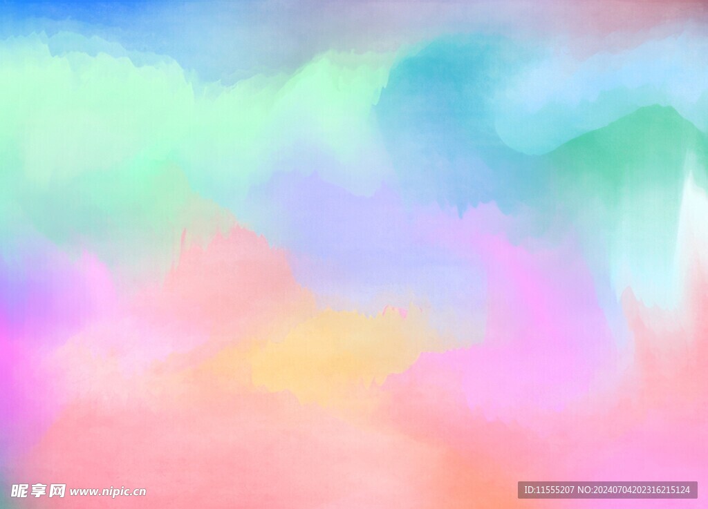 创意水彩抽象艺术画水彩晕染