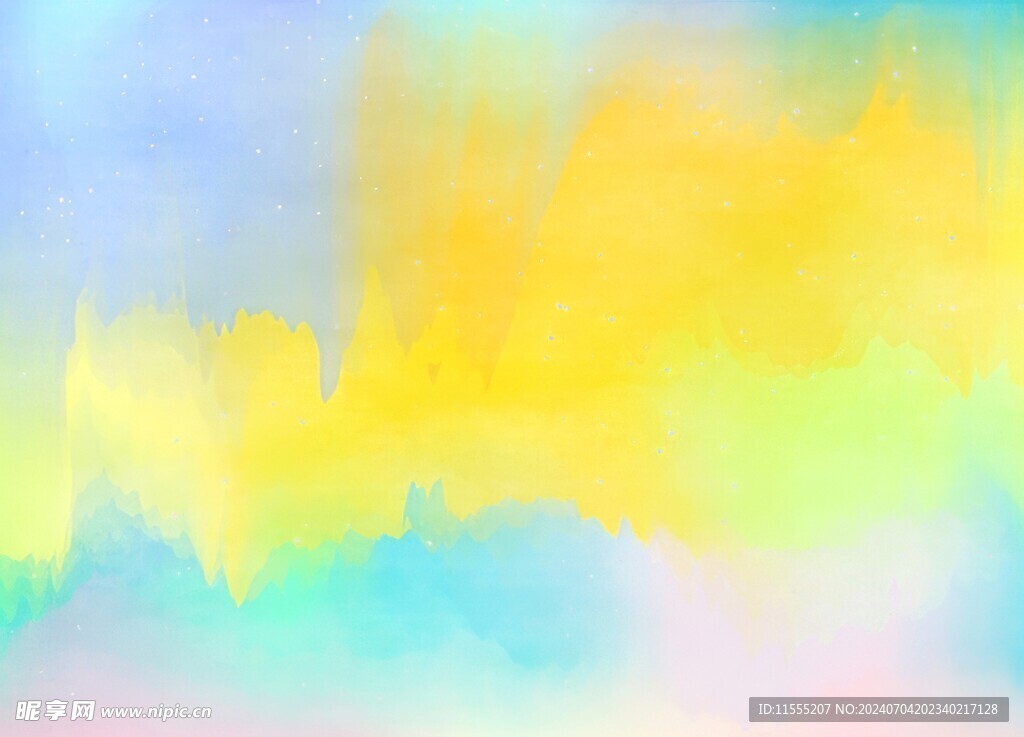 创意水彩抽象艺术画水彩晕染