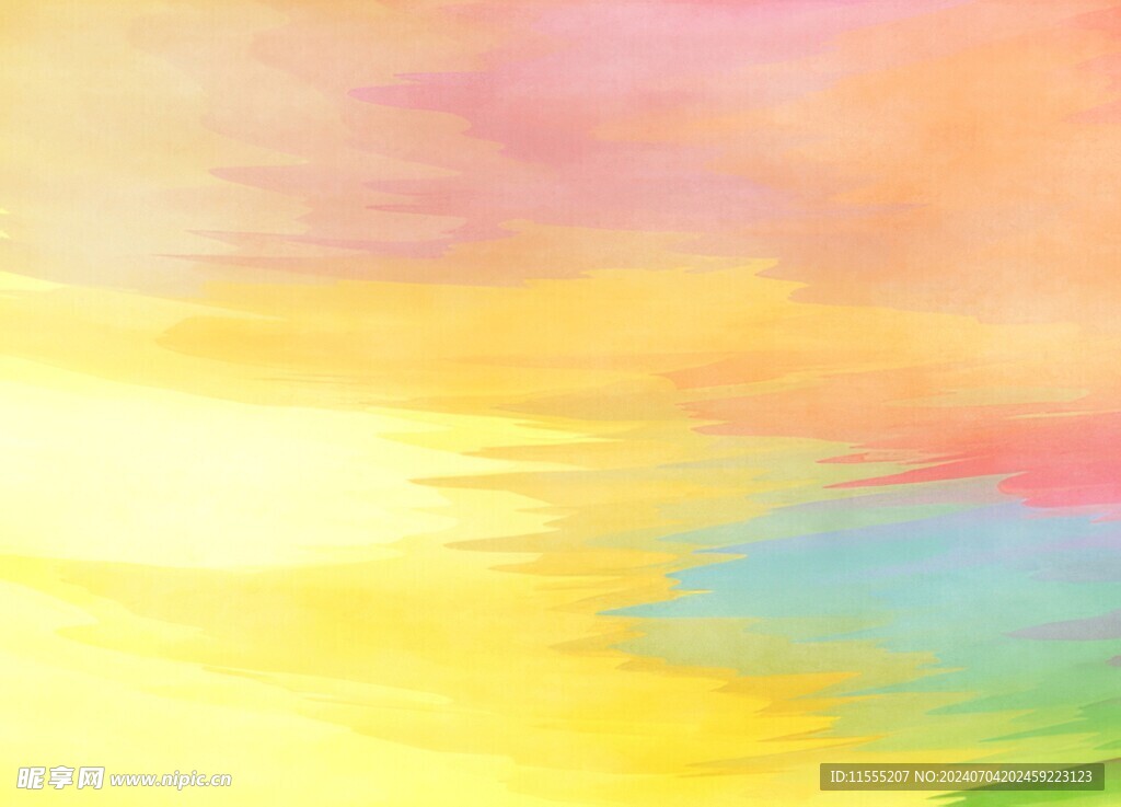 创意水彩抽象艺术画水彩晕染