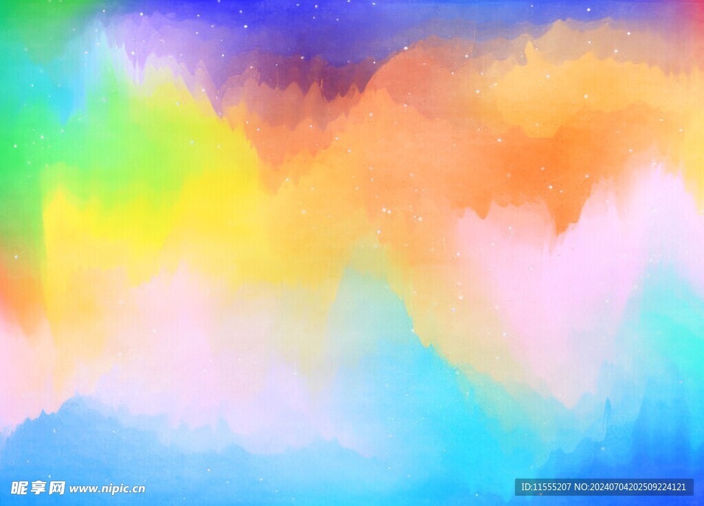 创意水彩抽象艺术画水彩晕染