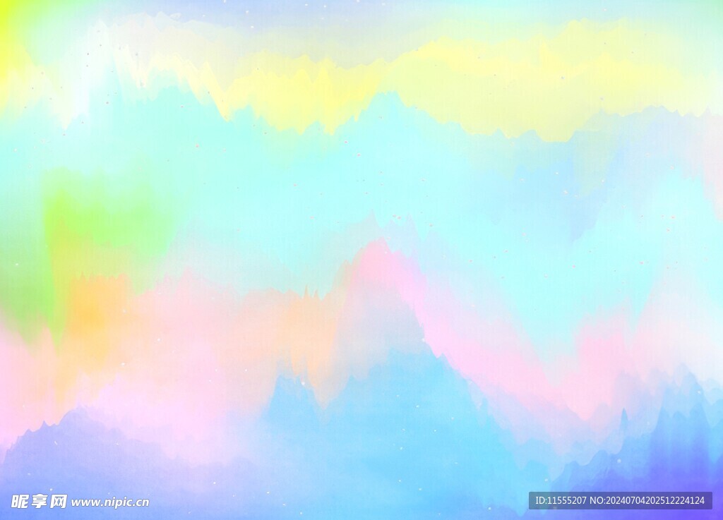 创意水彩抽象艺术画水彩晕染