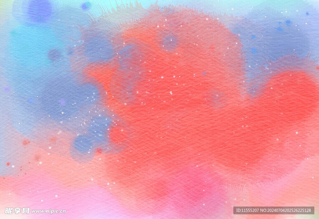 创意水彩抽象艺术画水彩晕染