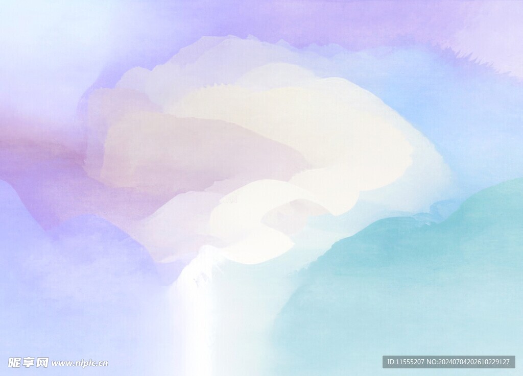 创意水彩抽象艺术画水彩晕染