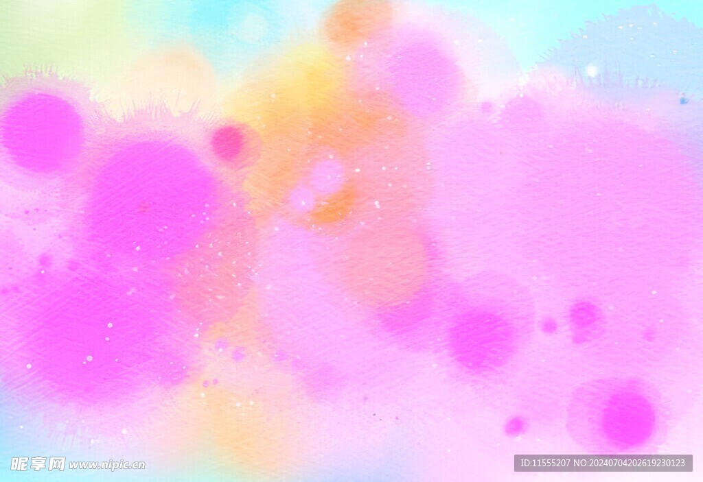 创意水彩抽象艺术画水彩晕染