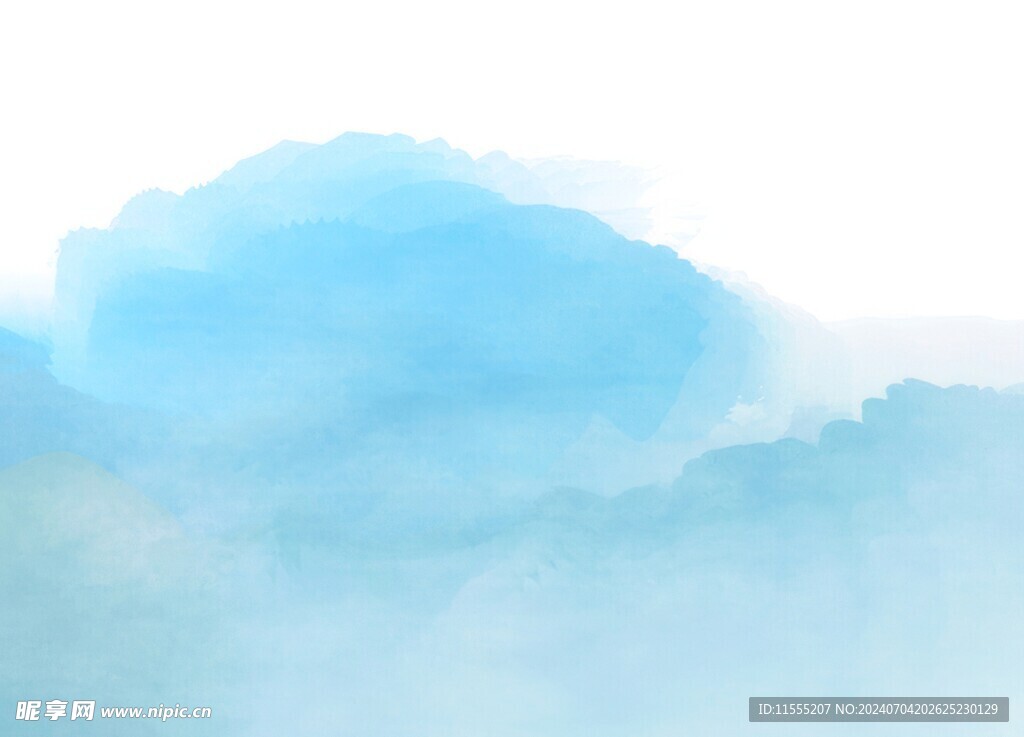 创意水彩抽象艺术画水彩晕染