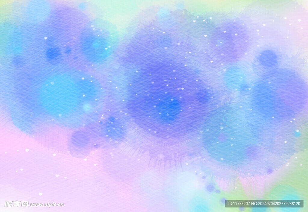 创意水彩抽象艺术画水彩晕染