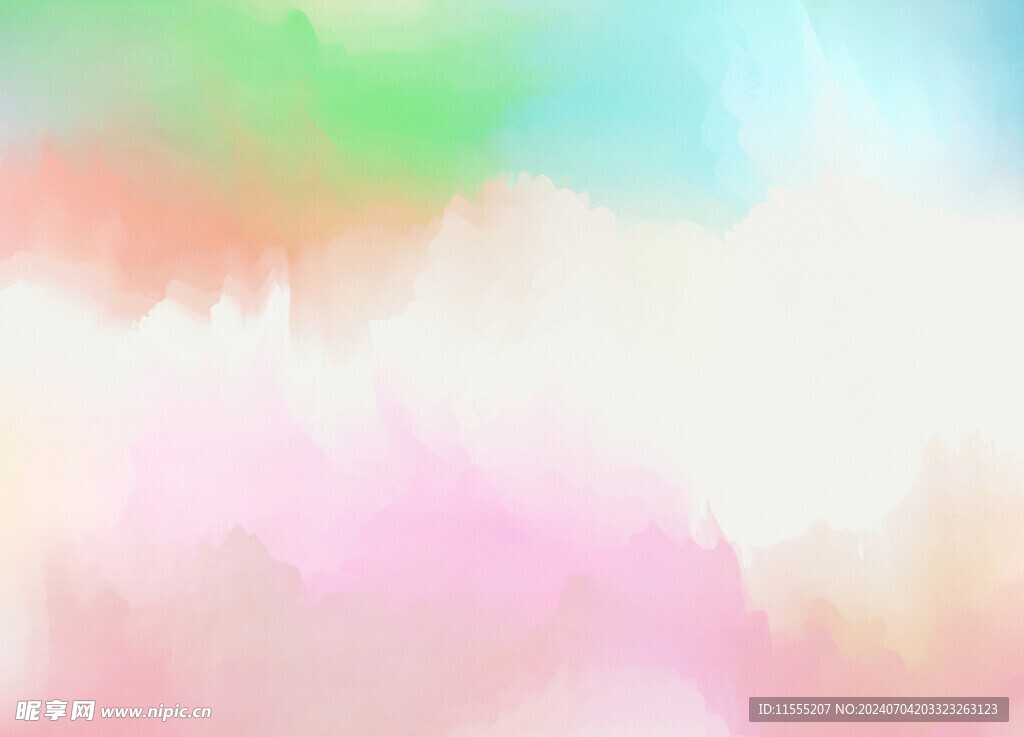 创意水彩抽象艺术画水彩晕染