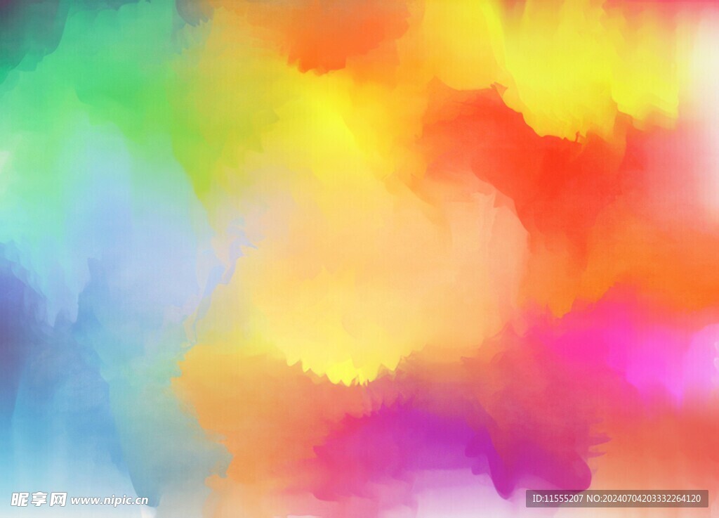 创意水彩抽象艺术画水彩晕染