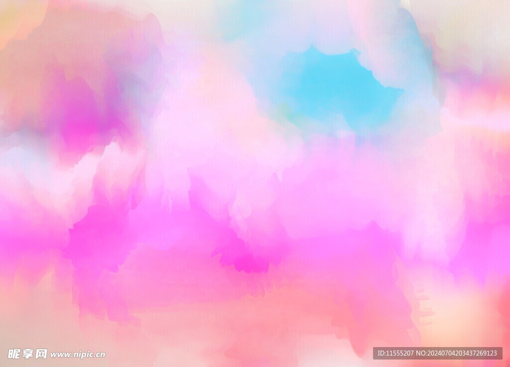 创意水彩抽象艺术画水彩晕染