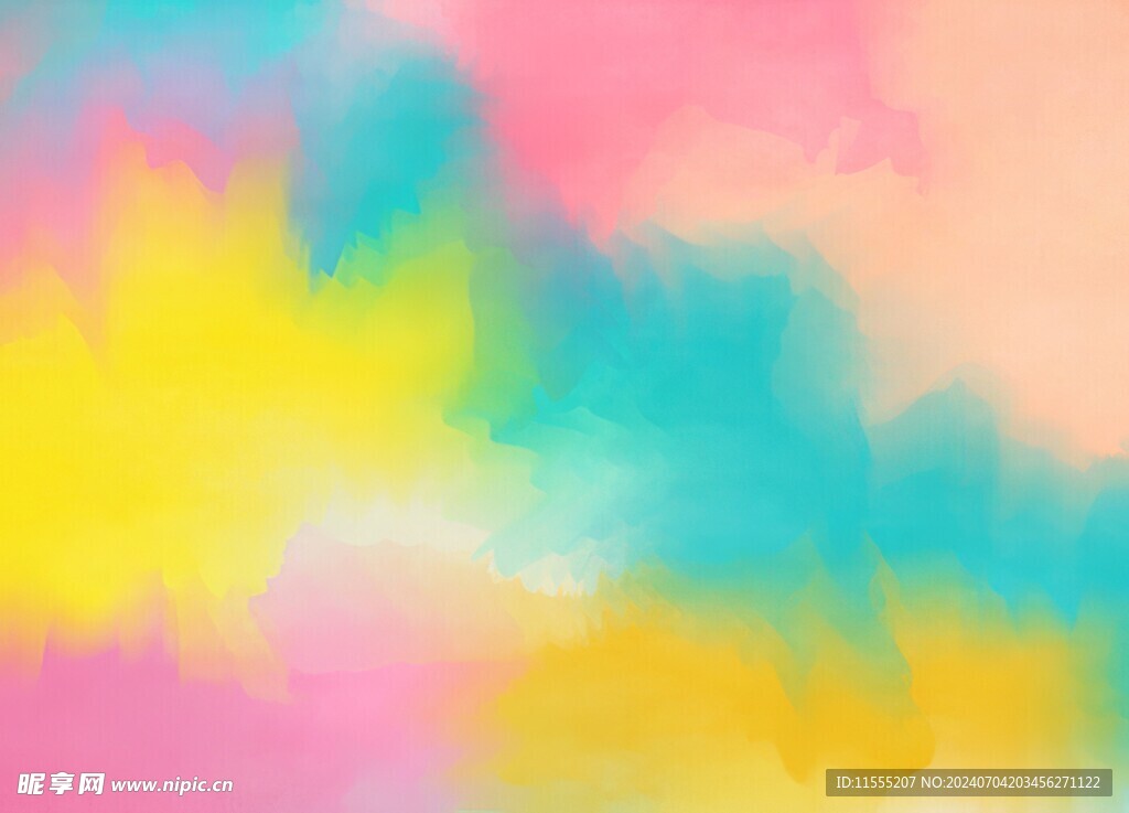 创意水彩抽象艺术画水彩晕染