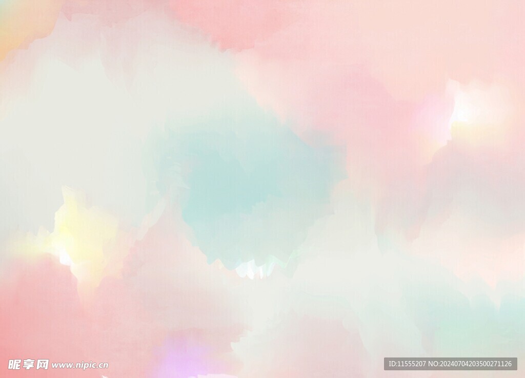 创意水彩抽象艺术画水彩晕染