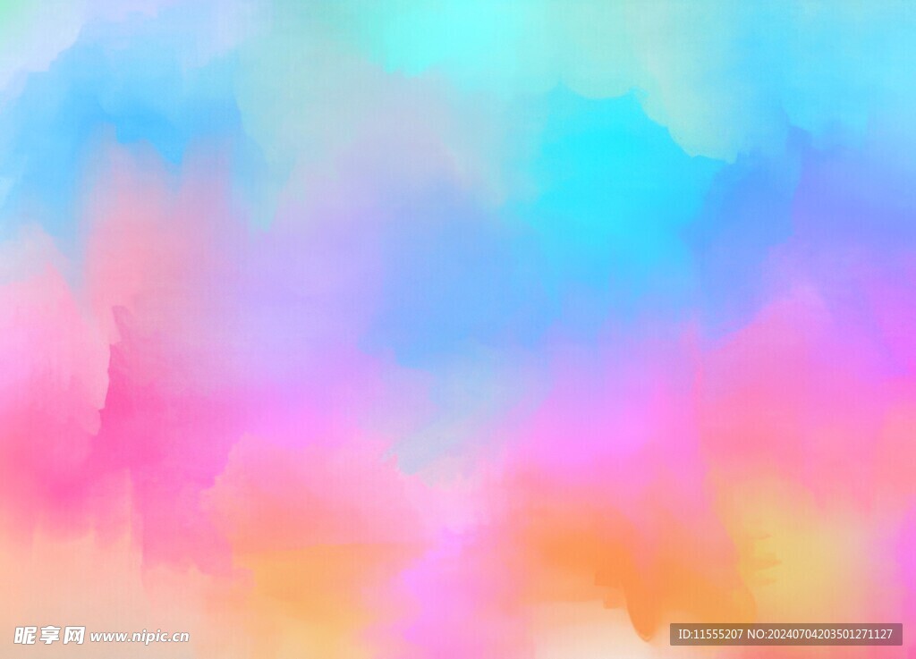 创意水彩抽象艺术画水彩晕染