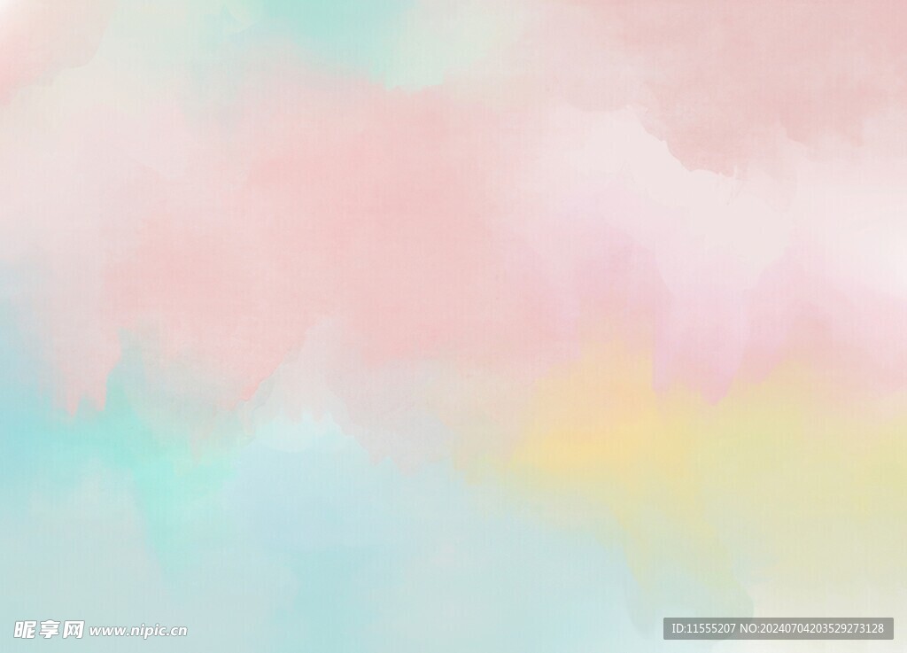 创意水彩抽象艺术画水彩晕染