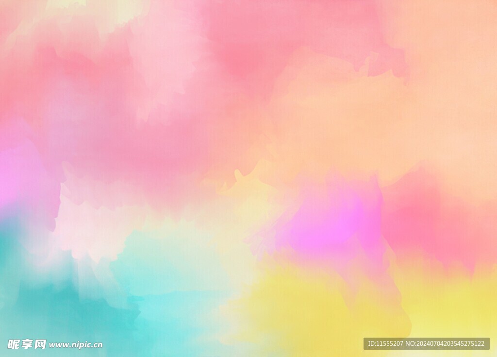 创意水彩抽象艺术画水彩晕染