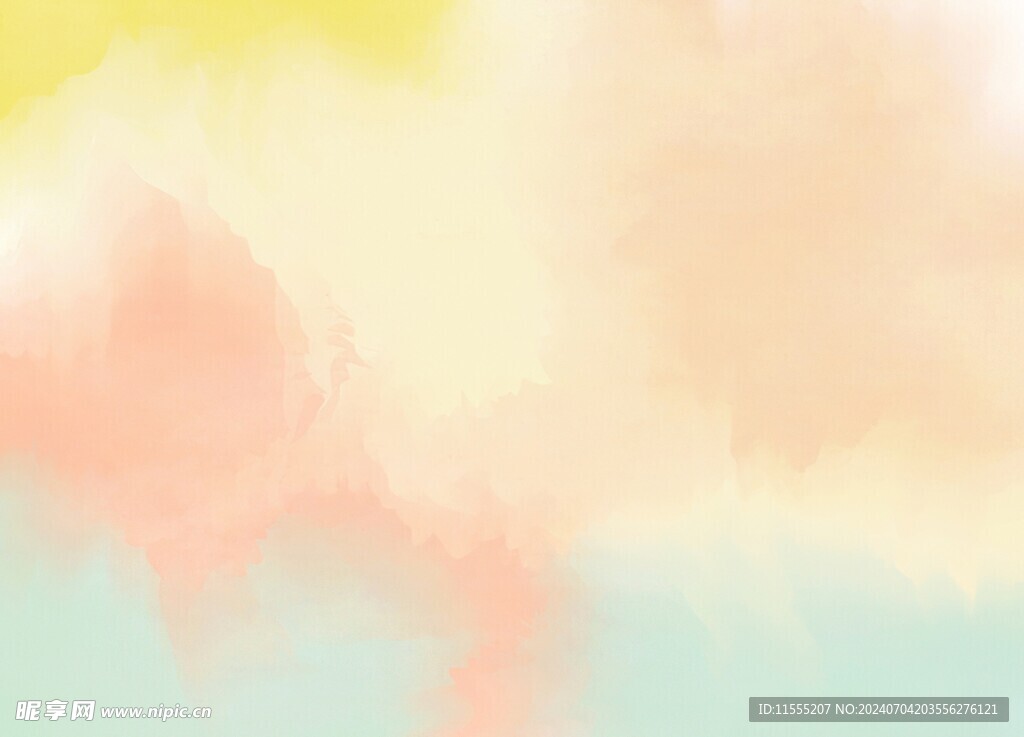 创意水彩抽象艺术画水彩晕染
