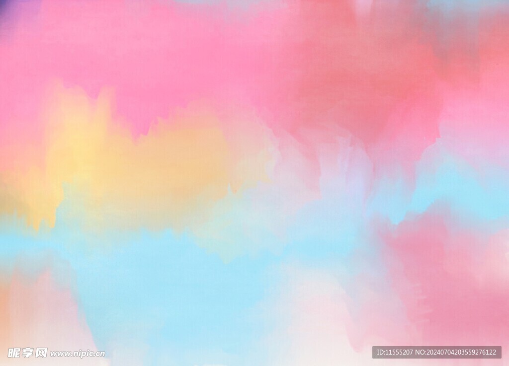 创意水彩抽象艺术画水彩晕染
