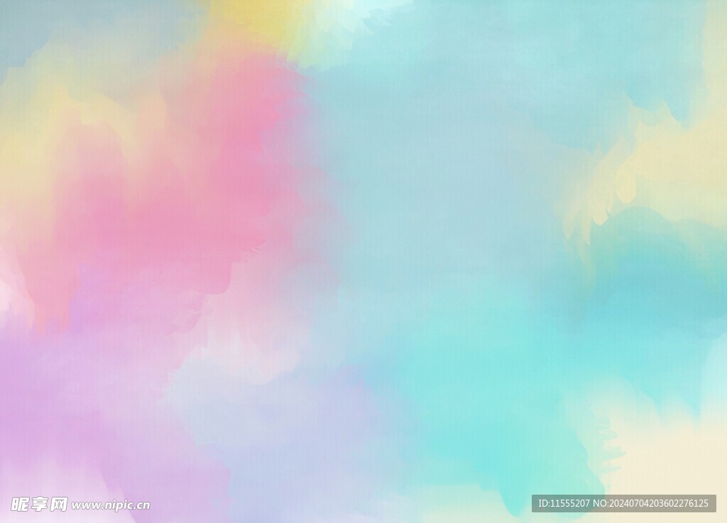 创意水彩抽象艺术画水彩晕染