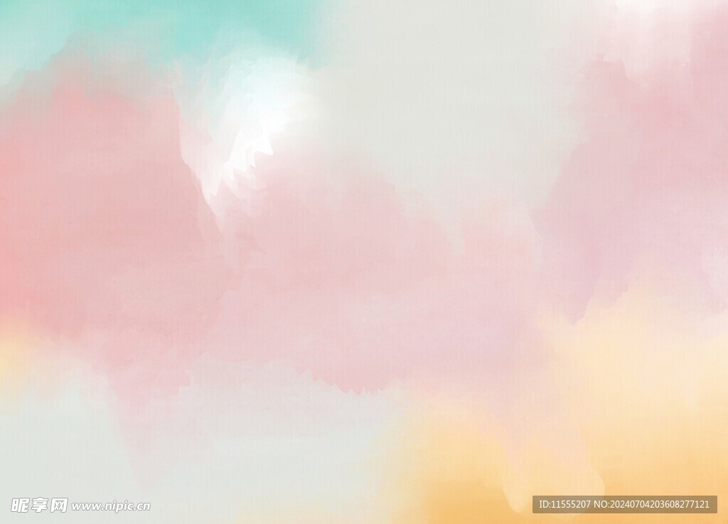 创意水彩抽象艺术画水彩晕染
