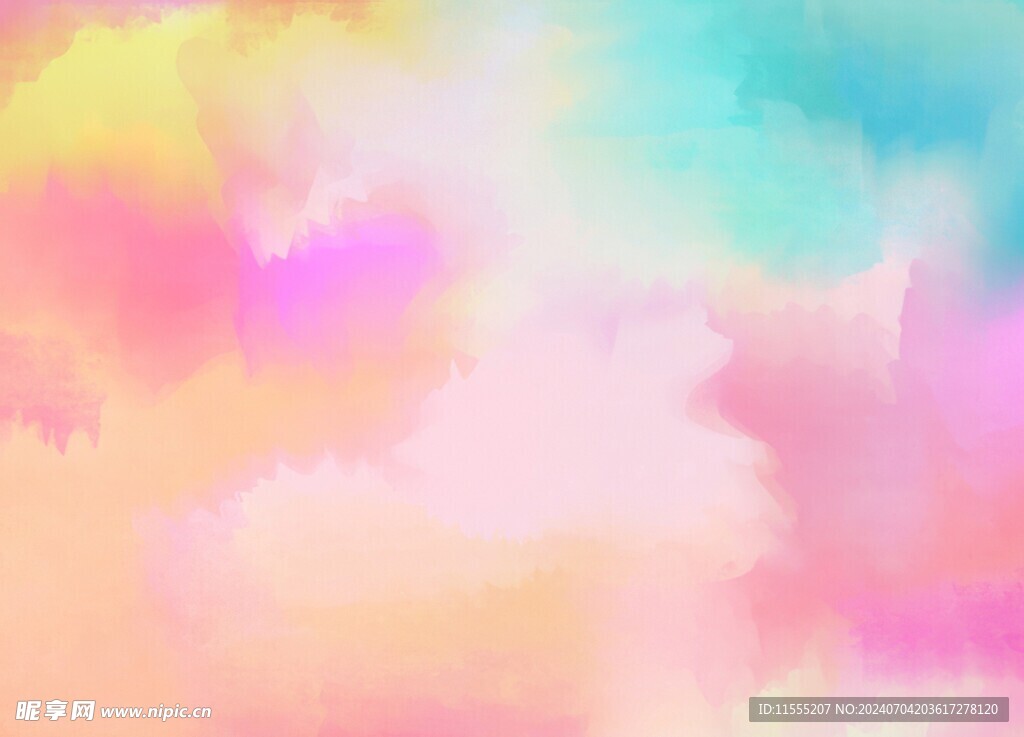 创意水彩抽象艺术画水彩晕染