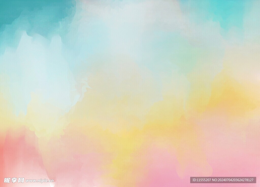 创意水彩抽象艺术画水彩晕染