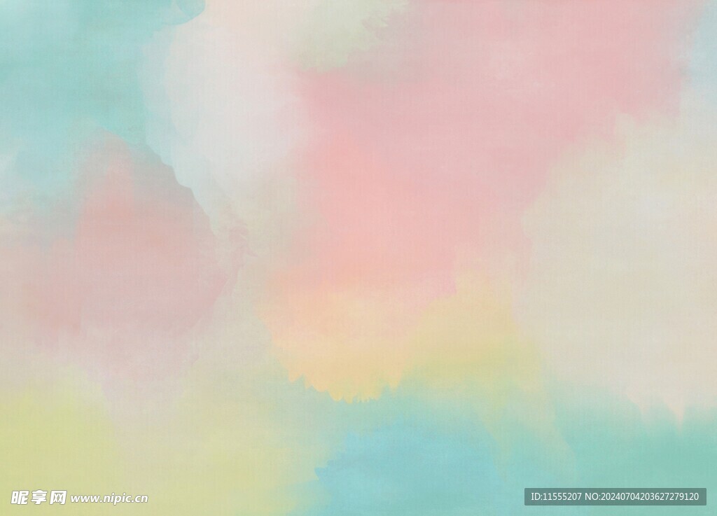 创意水彩抽象艺术画水彩晕染