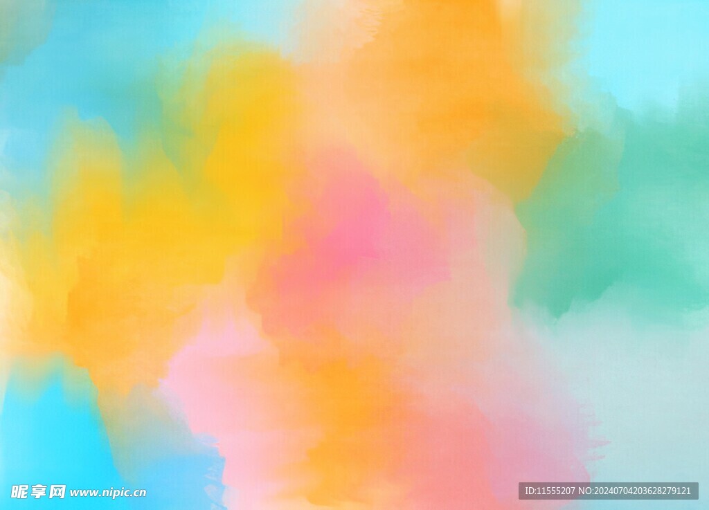 创意水彩抽象艺术画水彩晕染