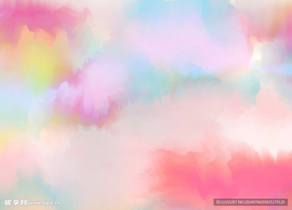 创意水彩抽象艺术画水彩晕染