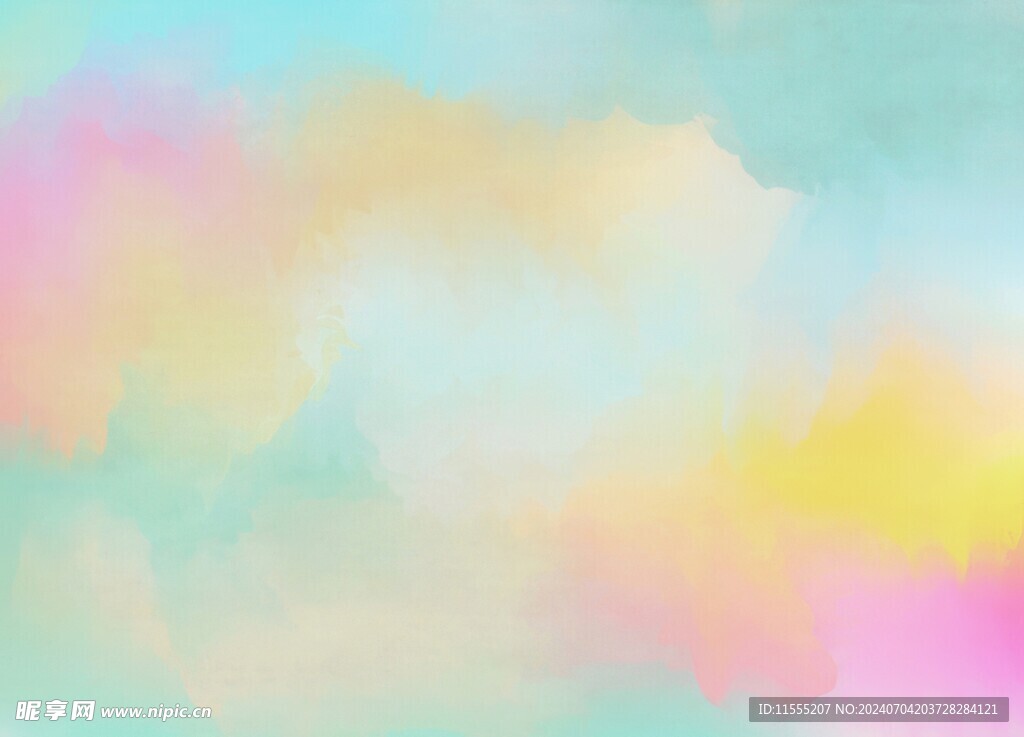 创意水彩抽象艺术画水彩晕染