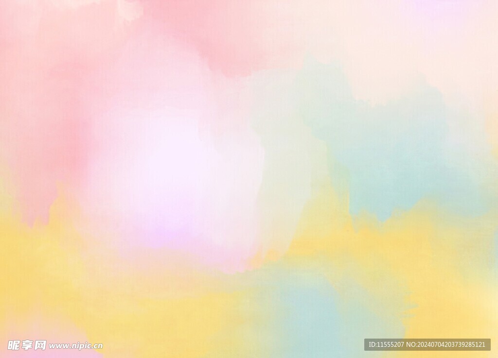 创意水彩抽象艺术画水彩晕染
