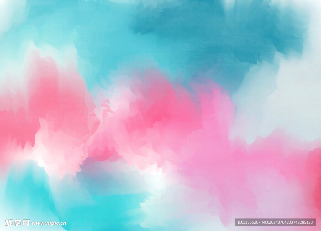 创意水彩抽象艺术画水彩晕染