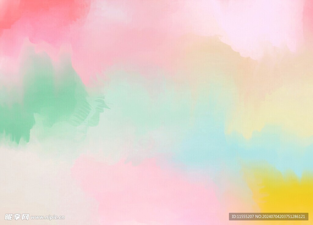 创意水彩抽象艺术画水彩晕染
