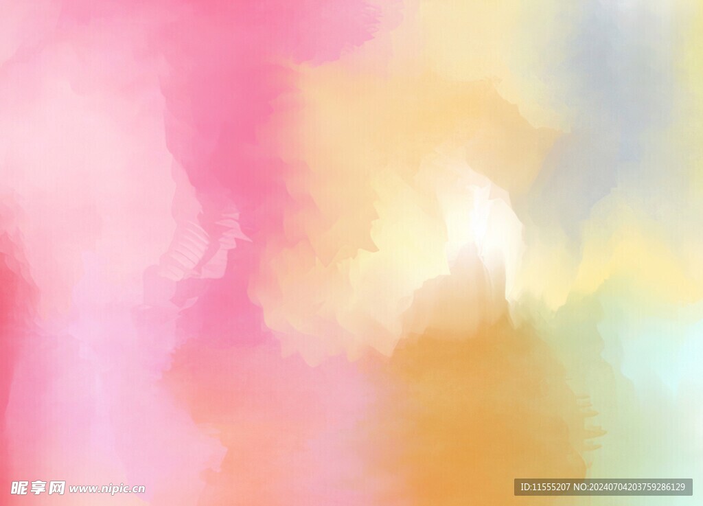 创意水彩抽象艺术画水彩晕染